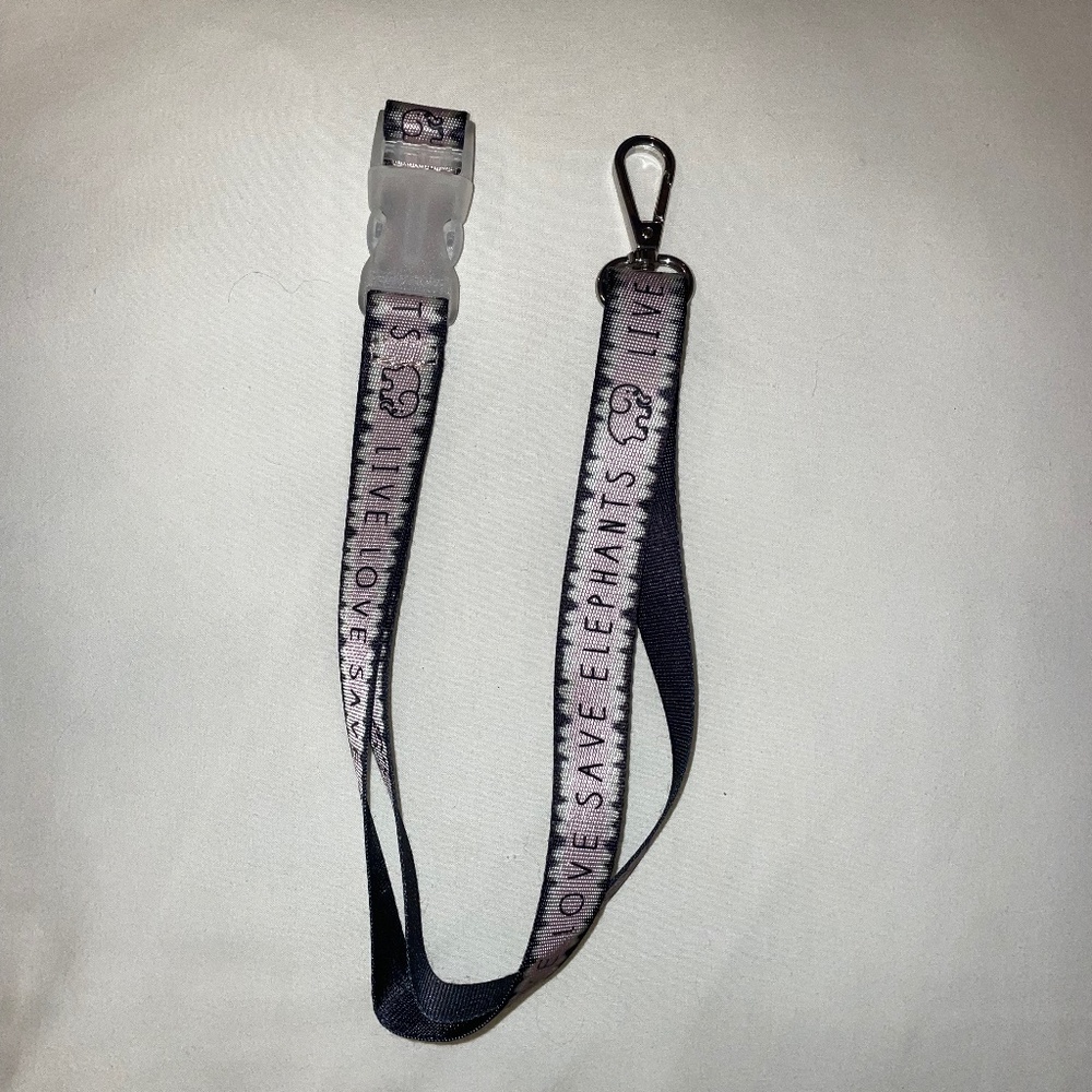 Ivory Ella ~ Live Love Salve Elephants~ Lanyard